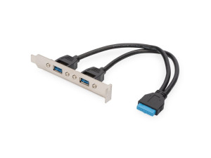 Планка USB 2 x USB 3.0 Slot Bracket за компютър 19 пинова